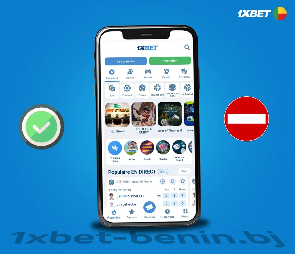 Avantages et inconvénients de l'application 1xBet Bj APK