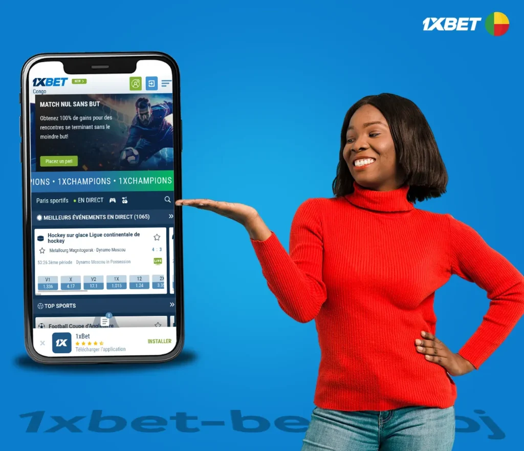 Présentation du site Web mobile 1xBet Bj APK