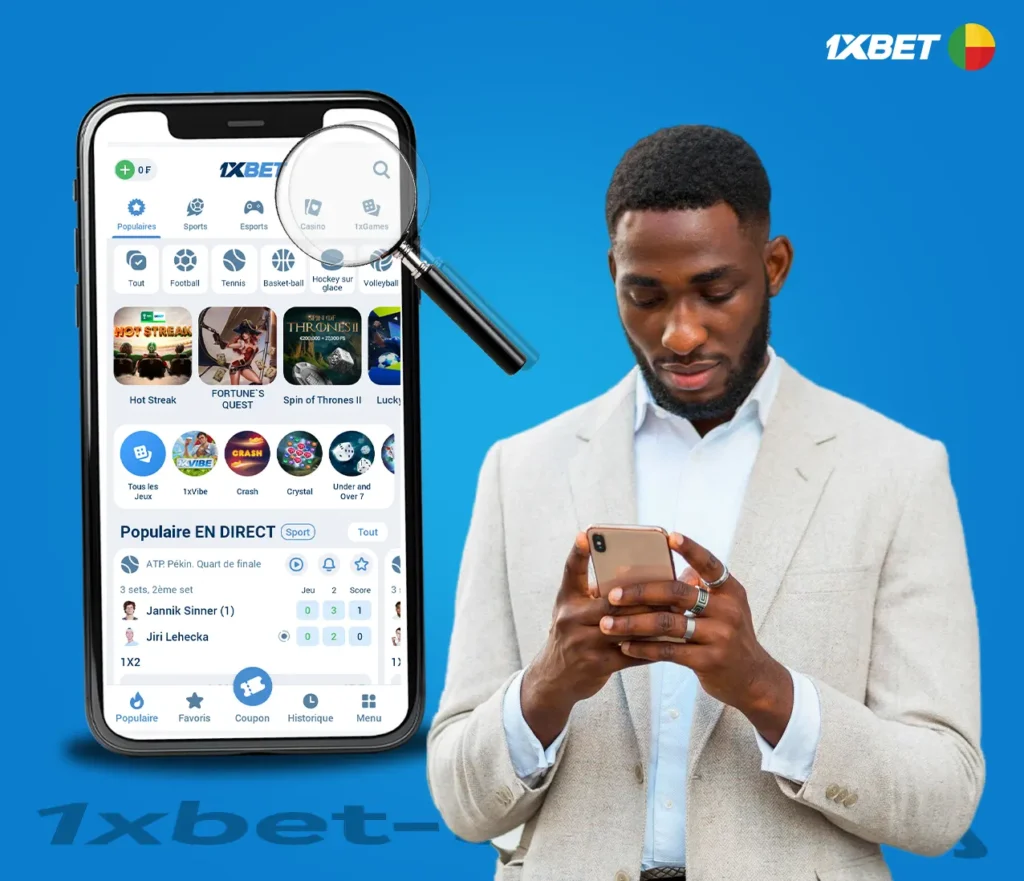 Processus de vérification du compte 1xBet au Bénin